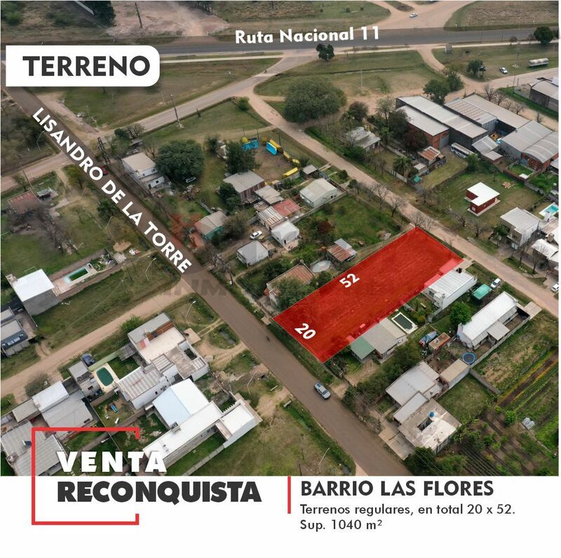 Terreno en Venta — Lisandro de la Torre 2000, Reconquista, Santa Fe