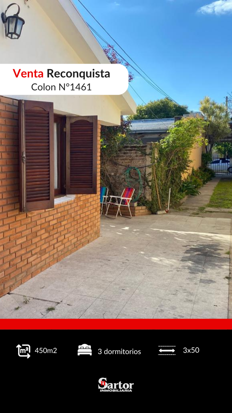 Casa en Venta — Colón 1461, Reconquista, Santa Fe