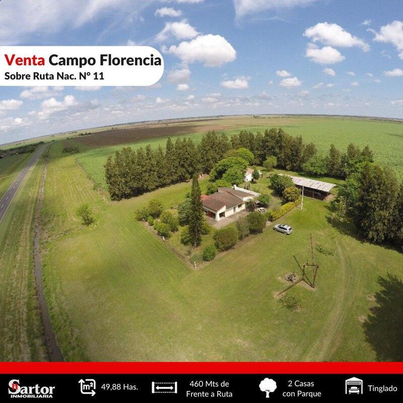 Campo en Venta — Ruta 11 , Florencia, Santa Fe