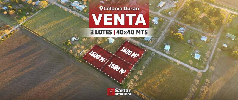 Terreno en Venta — 200mts de ruta provincial 87S , Colonia Durán, Santa Fe