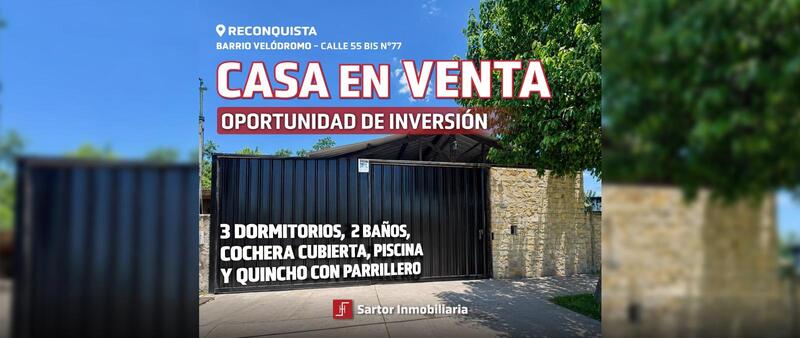 Casa en Venta — Calle 55bis 77, Reconquista, Santa Fe