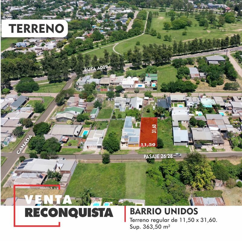 Terreno en Venta — Pasaje 26/28 2868, Reconquista, Santa Fe